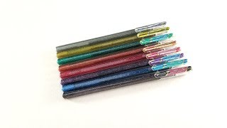 סקירה: עטי ג&#39;ל פנטל מטאליים נוצצים | Review Pentel Dual Metallic Gel Pens