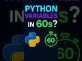 Python Variables Explained in 60 Seconds #coding #python