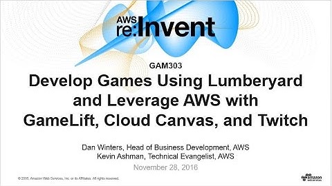 AWS re:Invent 2016: Develop Using Lumberyard & Leverage AWS (GAM303)