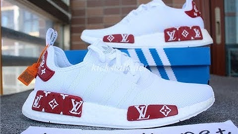 LOUIS VUITTON X ADIDAS NMD WHITE/RED BV1806 FROM KICKSTALK.NET