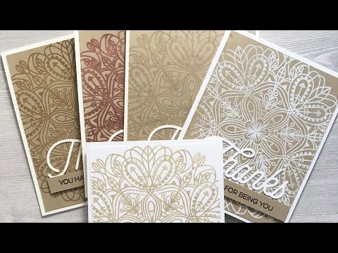 MISTI Technique: Bulk Thank You Cards