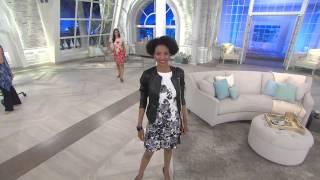 Liz Claiborne New York Floral Print Dress with Cap Sleeves with Shawn Killinger
