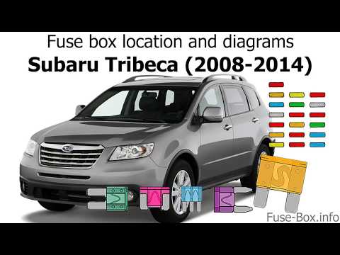 Fuse box location and diagrams: Subaru Tribeca (2008-2014)