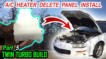 F Body A/C Heater delete panel install 97-02 Camaro/firebird 4th gen
