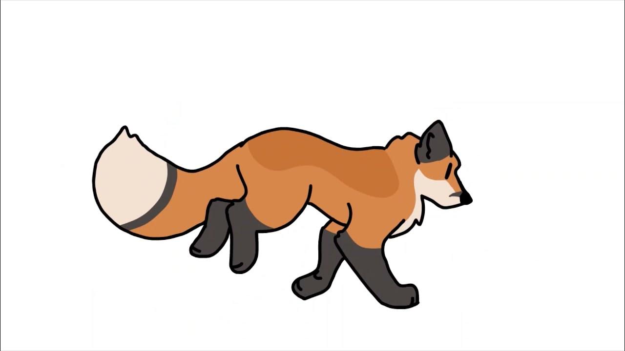 fox running animation