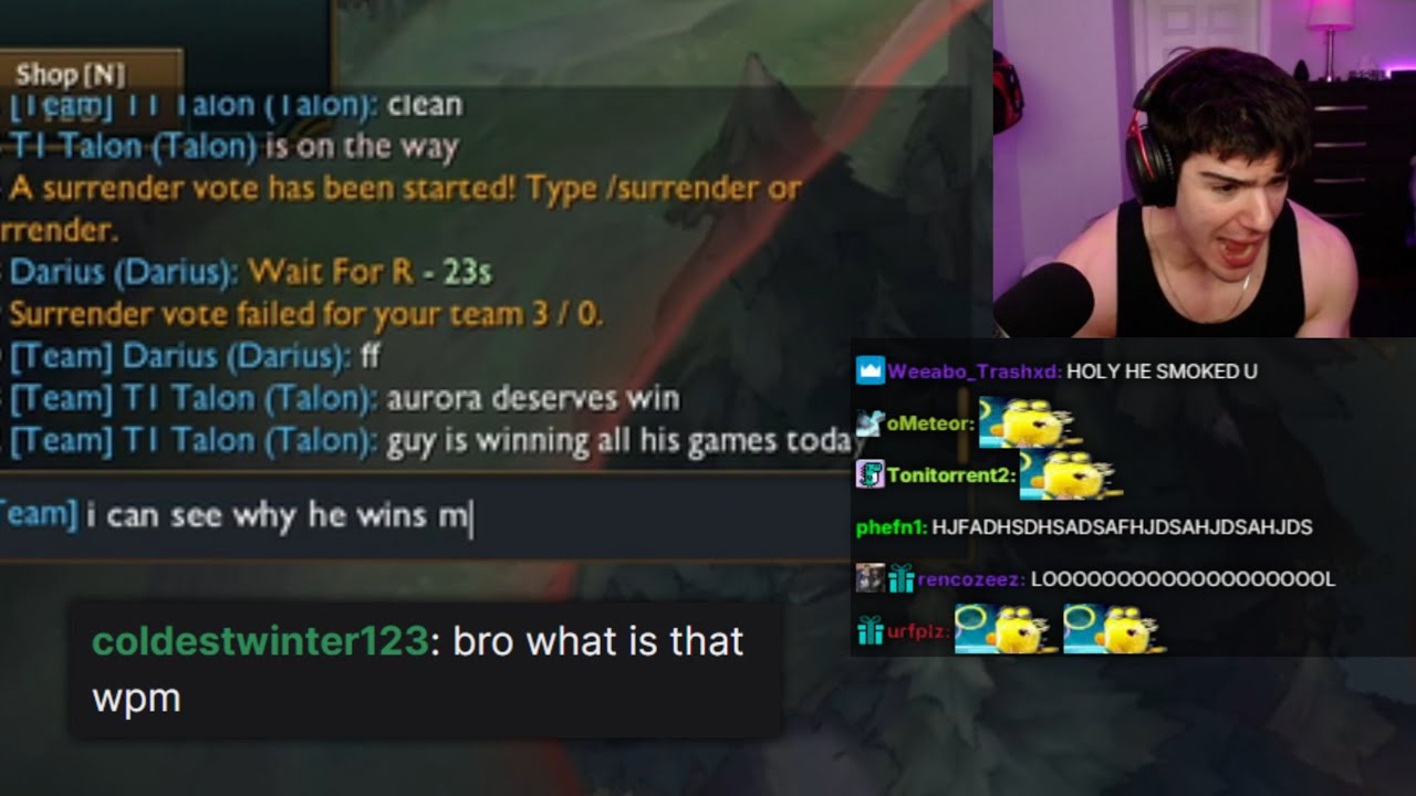 nickich invites his chatter to a typeracer race after getting flamed for his in game typing speed