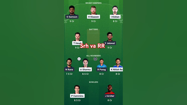 Srh vs RR 2025। rajasthan royales VS sun risers Hyderabad । ipl 2025 । #rr #dream11 #srh #ipl