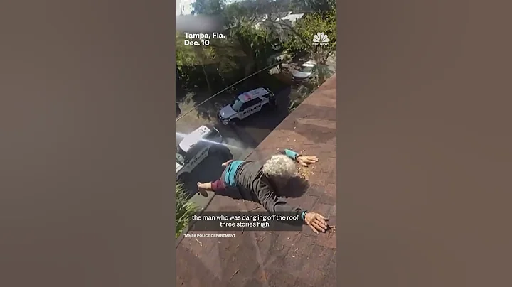 Officers rescue man dangling from roof in Florida