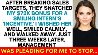 They Gave My $72,000 Bonus to a New Intern—But My Quiet Retaliation Left Everyone Stunned...
