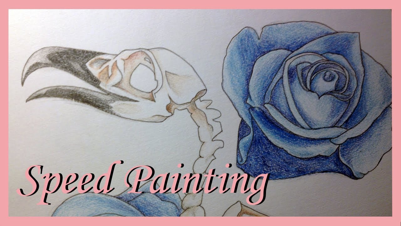 Speed painting, Crow skeleton