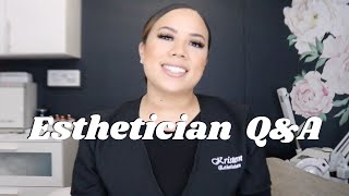 ESTHETICIAN Q&A | ESTHETICIAN TIPS AND ADVICE **GIVEAWAY WINNER ANNOUNCEMENT!** | KRISTEN MARIE