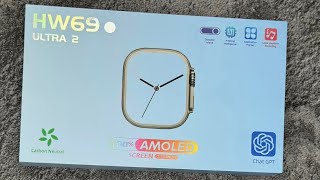 HW69 ULTRA2 With Dynamic Island and AMOLED Titanium Alloy / 1:1 First Time in 🇱🇰 #smartwatches