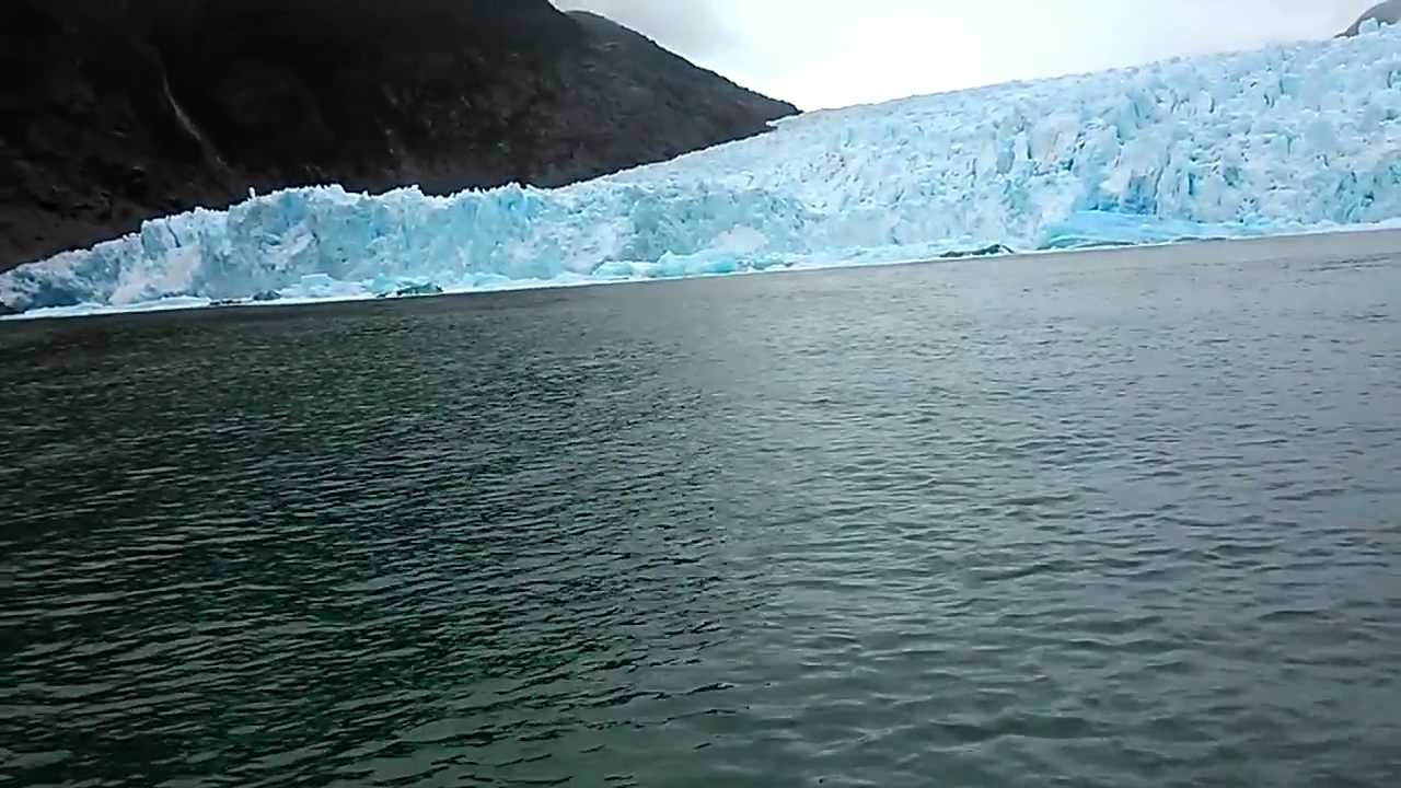 De pared de hielo en Ventisquero San Rafael - YouTube