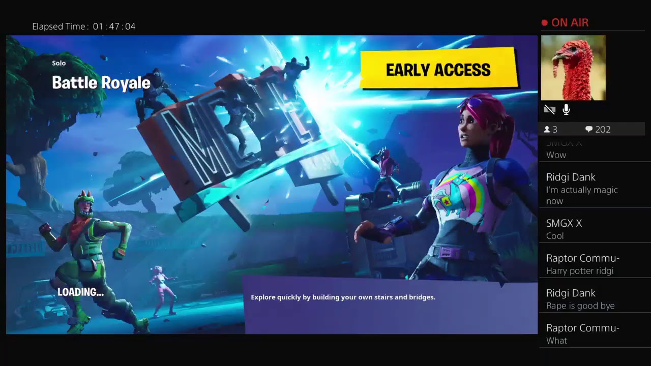 A big purple box in fortnite !!!!!!!!!!!!