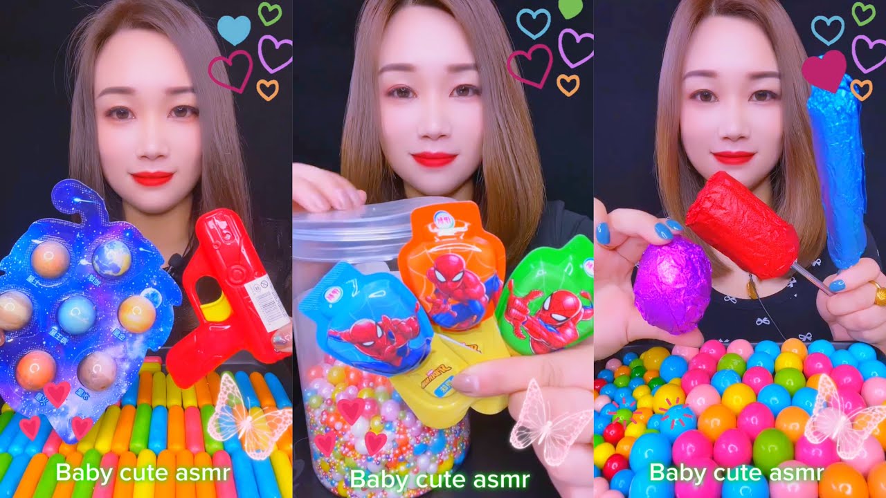 Sweet Candy Snacks p754 # mukbang # candy - YouTube