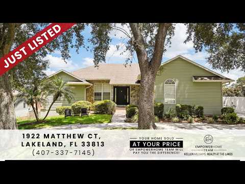 1922 Matthew Ct, Lakeland, FL home video tour
