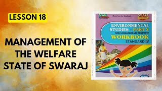 Std 4|Lesson 18|Management of the welfare state of Swaraj|EVS2 Workbook Question Answer 