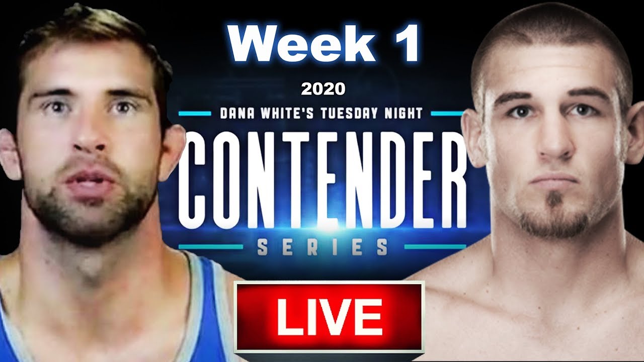 🔴  CONTENDER SERIES 2020 | WEEK 1 | FLORES VS JACOBY LIVE FIGHT REACTION!