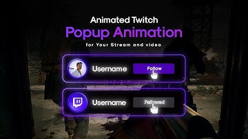 Neon Twitch Social Media Widget Animation for Streamers // Social Media Lower Thirds