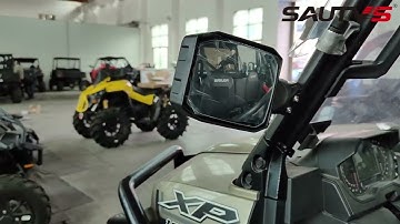 Installation of SAUTVS Rear Side Mirrors for Polaris Ranger XP 1000 570 2015~2023