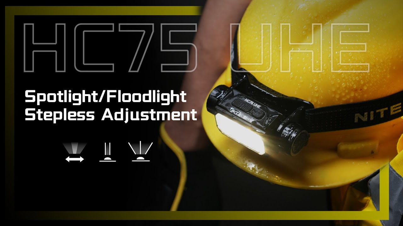 Blazing Brightness, No Darkness Left Behind丨E-focus Work Headlamp丨HC75 UHE丨NITECORE