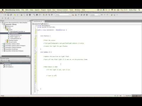 Gun Shot Flashing [2] - C# Code Structure, Unity Tutorial