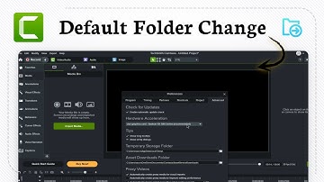How to change the default save location in Camtasia