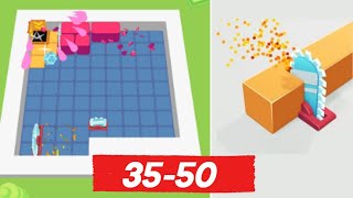Shape Slicer 3D Challenge App Game Play - Gameplay Walkthrough Part 2 - Level 35-50 iOS Android HD screenshot 1