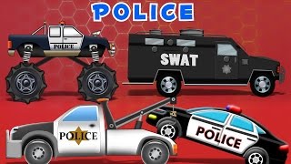 Police Car Compilation | 60mins  Video For Kids | learn vehicles | kids videos screenshot 4