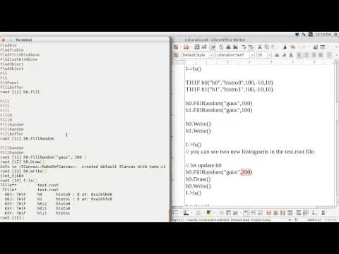 CERN ROOT tutorial for beginners  -- 1. File I/O (TFile Class)