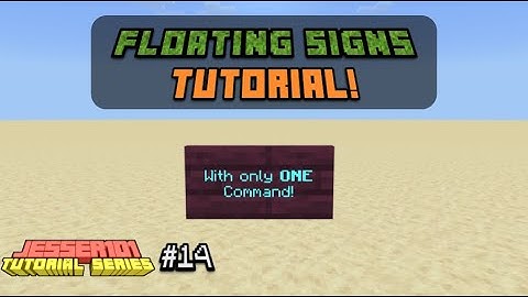 How to make Floating Signs in Minecraft (Bedrock Edition) 1.16+ - Tutorial Series #014