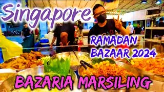 Bazaria Marsiling Ramadan 2024: 4K UHD Walking Tour of Singapore's Vibrant Night Market.