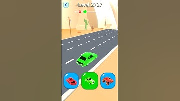 Shape-Shifting 2 GAMEPLAY Level No #2727 Walkthrough - New Update Car Racing #Shorts #ShapeShifting