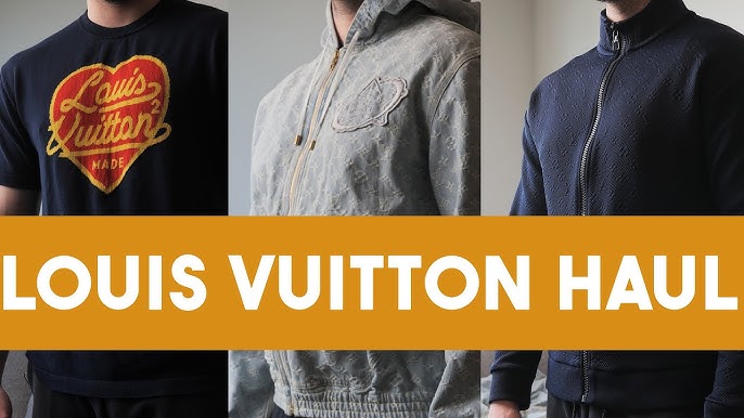 Louis Vuitton x NBA Blue Denim Monogram Zip Hoodie