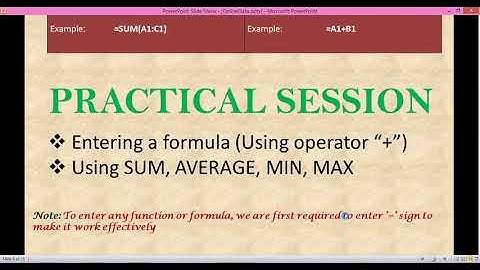 Chapter 3 Advance Features in MS-Excel (Part-1) for Class VII