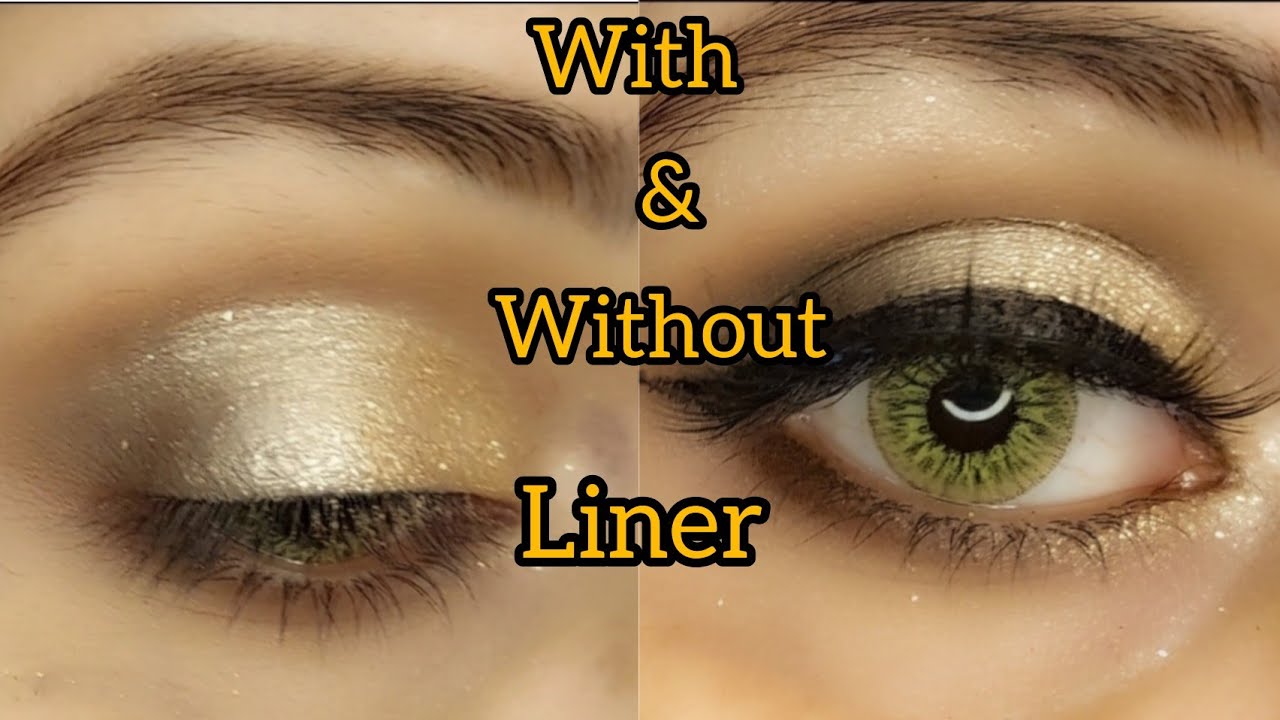 Classic Golden Glitter Eye Makeup Tutorial