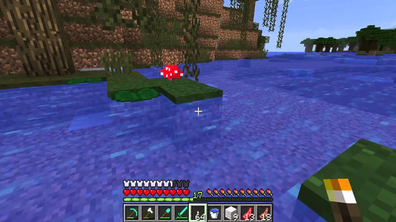 How to get Lily Pads - Minecraft - YouTube