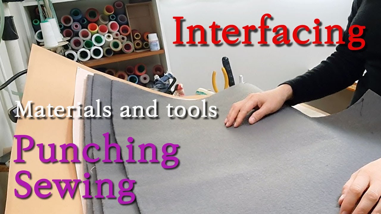 (World's first-Punching sewing)Materials and tools/Interfacing/제가 사용하는 ...