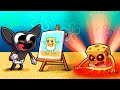 Cartoon Cat Meets...BABY SPONGEBOB SQUAREPANTS! (Minecraft)