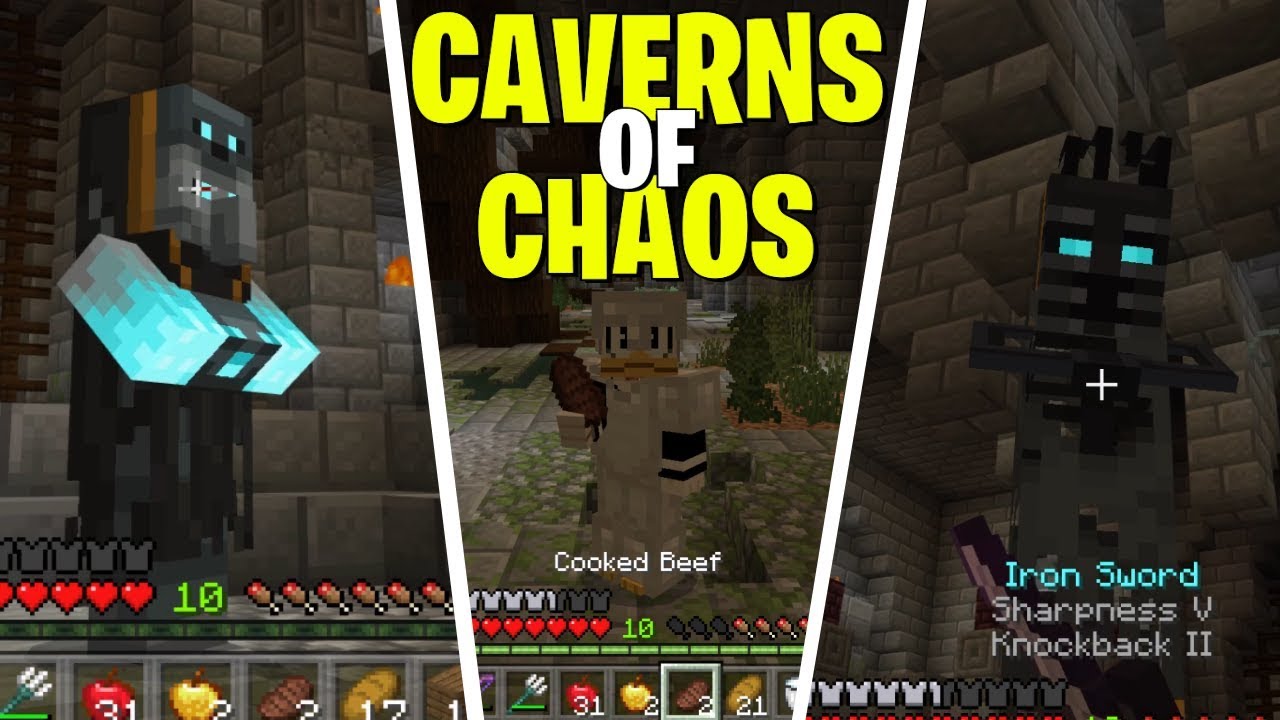 Caverns Of Chaos Gameplay - Minecraft Marketplace Map - YouTube