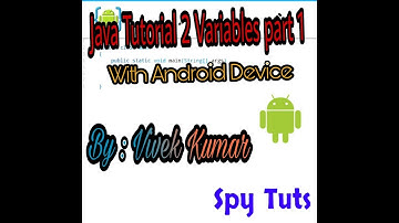 Java Tutorial 2 Variables 1
