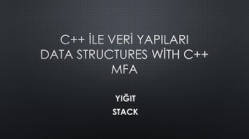 Yığıt (Stack) Veri Yapısı