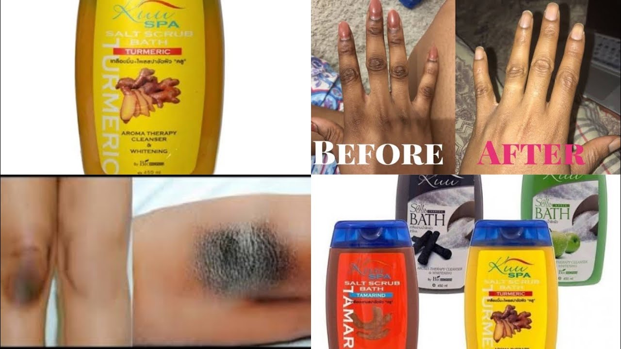 KUU SPA MERIC SALT SCRUB BATH FOR DARK KNUCKLES,ELBOW AND DARK SPOTS