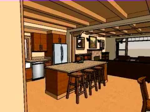 This model and video were produced with Google SketchUp Pro 7. This is my first project on SketchUp and I am very impressed with the software. The House will be located just north of Bremerton, Washington and is intended to take advantage of both water views and solar orientation.