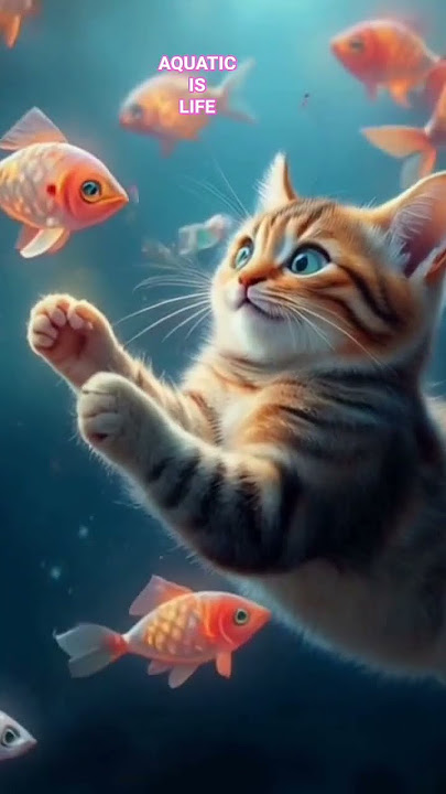 My cat is in the aquarium🙀#relaxingsounds #relaxingmusic #relaxing #relax