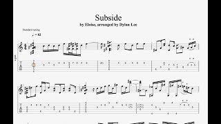 Eloise Subside Fingerstyle Guitar Arrangement + Tab