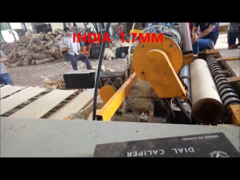 veneer peeling machine；Spindleless