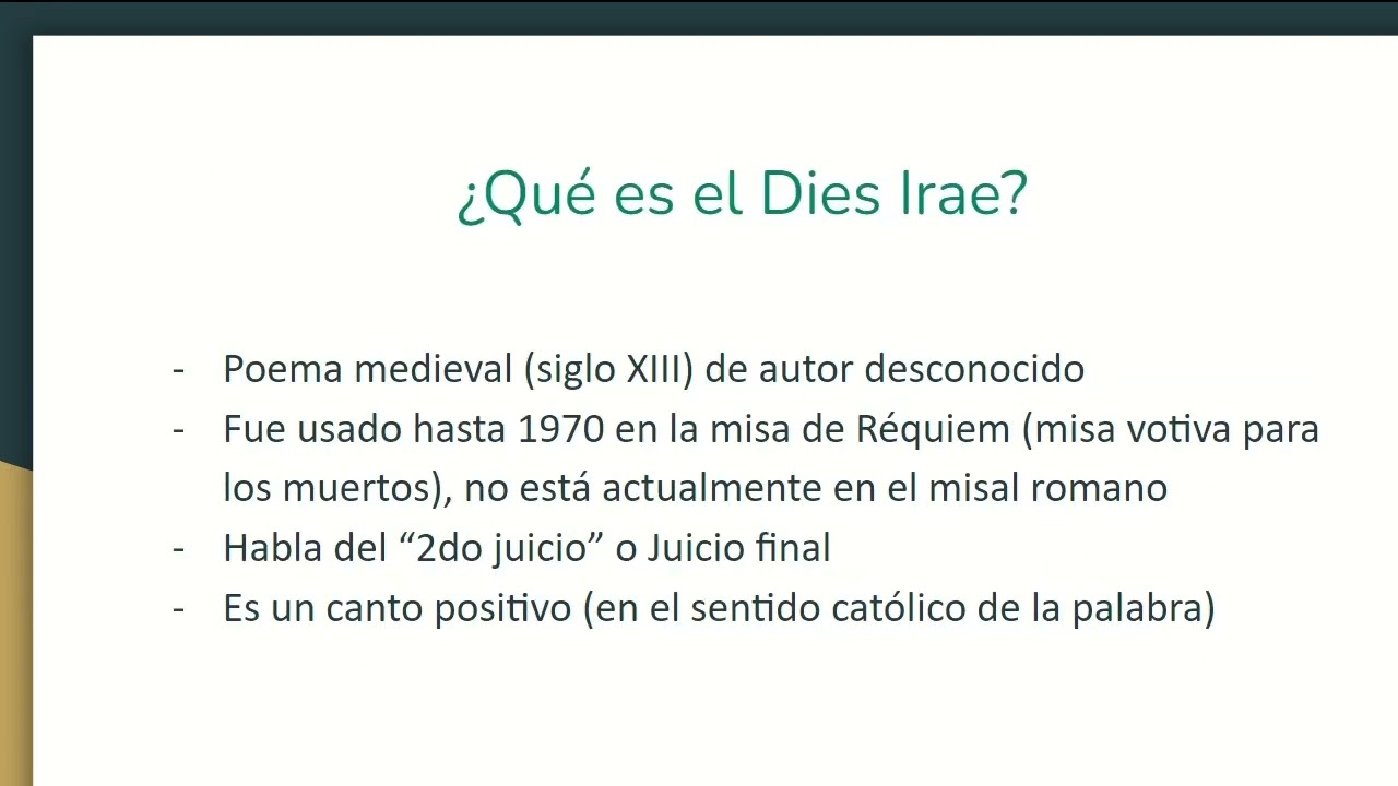 Qué significado tiene el Dies irae? 