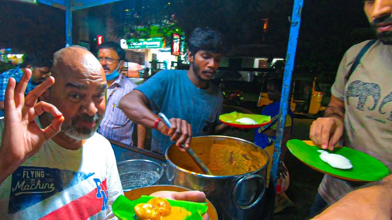 CHENNAI Street Food NIGHT MARKET - 10 rupee Organic PANIYARAM | Indian Street Food-