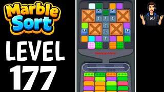 Marble Sort Level 177 Full Walkthrough Solution|Marble Sort - Color puzzle Gameplay